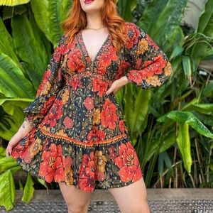 FARM Rio Floral Short Dress Size XS